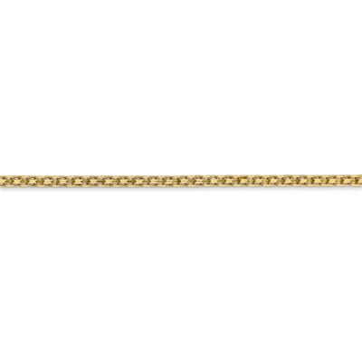 Pre-owned Skyjewelers Real 14k Yellow Gold 1.8mm Lightweight Flat Bismark Chain; 16 Inch; Lobster