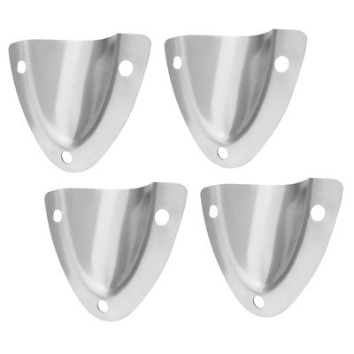 4 PCS Stainless Steel Caravan Vent Grille Vent Cover Boat Clam Shell Vent