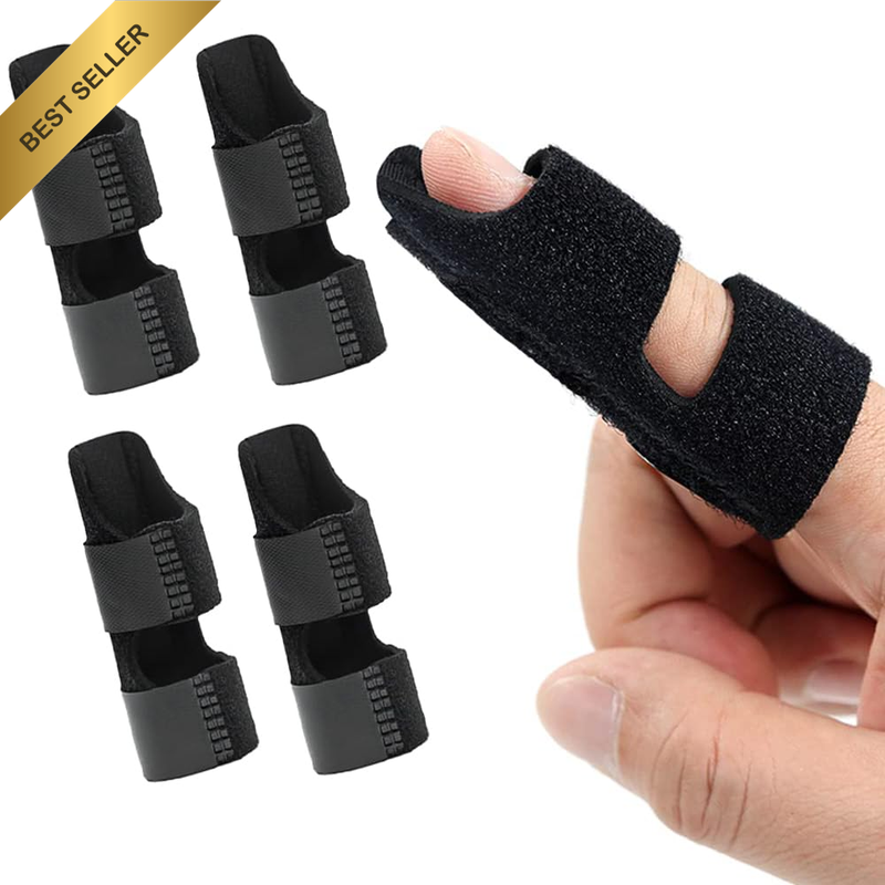Trigger Finger Splint and Finger Protector with Adjustable Support for Index, Mi