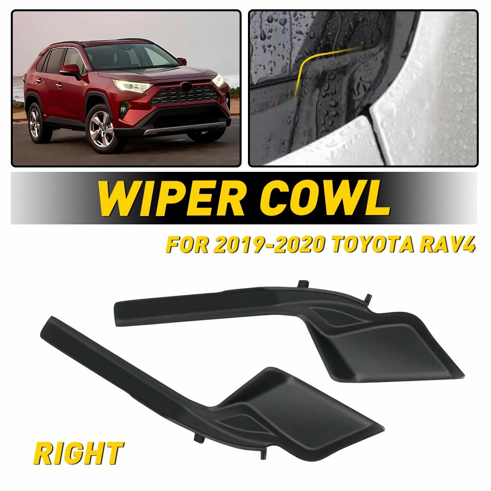 Front Windshield Wiper Side Cowl Extension Trim Cover For 2019