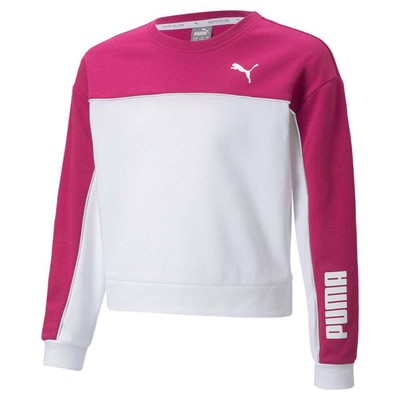 Puma Modern Sports Толстовка с круглым вырезом Молодежные девушки Розовые повседневные топы 846922-14