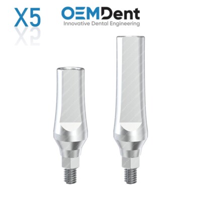 x5 Straight Abutment Regular Platform - Compatible Nobel Active ️ RP Conical