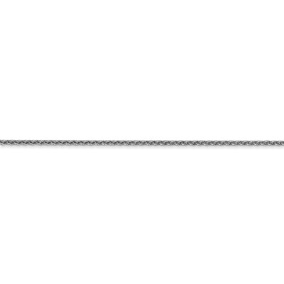 Pre-owned Superdealsforeverything Real 14kt White Gold 1.4mm Round Cable Chain; 24 Inch; Lobster Clasp