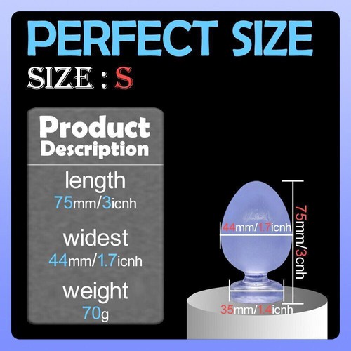 Huge Big Extra Large Silicone Anal Butt Plug Dildo G-spot for Men-Women Sex-Toys. Available Now for 7.59