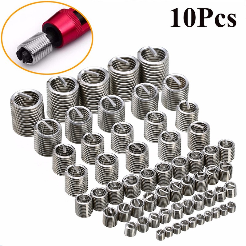 Steel Useful Durable Helicoil Fastener Accessories Repair Tool Threaded Insert