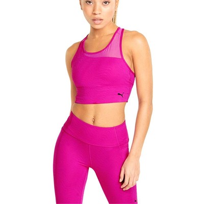 

Женский розовый повседневный бюстгальтер Puma Mid Impact Flawless 52154913