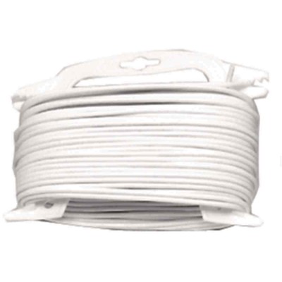 (0,45 €/m) Alpfa Wäscheleine 30 m auf Wickler Kunststoff mit Stahleinlage weiß