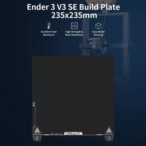Creality Spring Steel Platform Plate Kit PEI Build Plate Kit for Ender 3 V3 SE