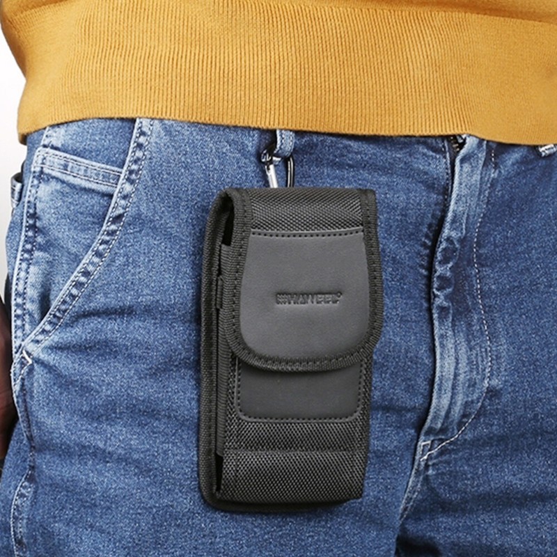 Fente Pour Carte Verticale Nylon Hommes De Taille TéLéPhone Portable