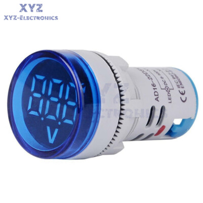 22MM DC 6-100V Mini LED Voltmeter Digital Display Voltage Meter Volt Tester US