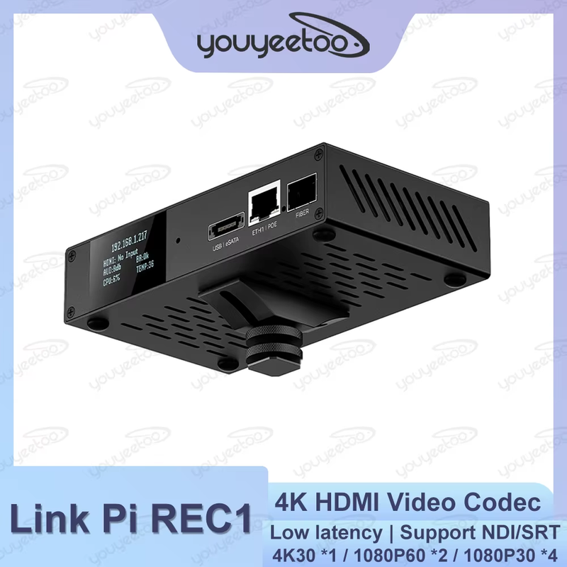 Link Pi REC1 4K HDMI Video Codec 22AP10 SOC HDMI Screen Recorder Encoder 4KP60 D