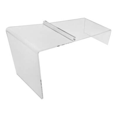 8x3x4 Clear Acrylic Lucite Single Shoe Display Stand 4Pc Set W/ Heels Slant