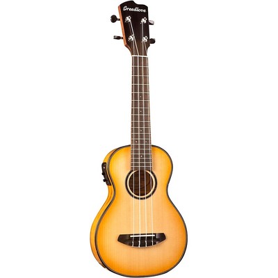 Breedlove Luau E Sitka-Myrtlewood Concert A/E Ukulele Sunburst 197881175115 OB