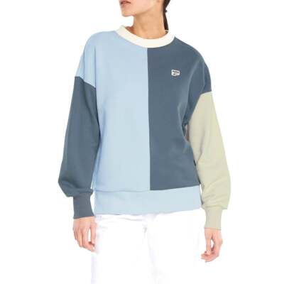 

Толстовка с круглым вырезом Puma Downtown Oversized женская синяя 53167261, Синий