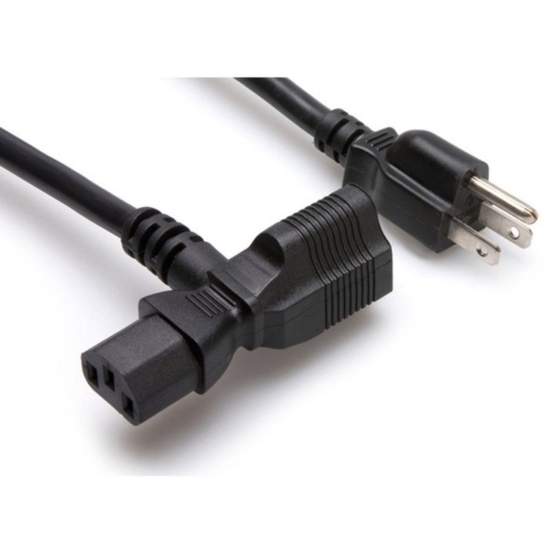 Hosa Pwd-402 Power Cord Piggy Back Iec C13 To Nema 5-15p Daisy Chain Cable 2 Ft