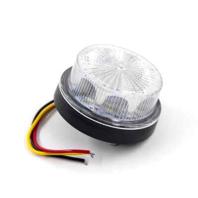 12V 24V 12 LED Round Warning Flashing Strobe Emergency Light Alarm Lamp Truck