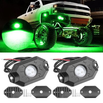 LED Rock Interior Light Offroad License Plate Underbody Courtesy Truck Bed Pods 