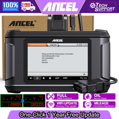 ANCEL DM500 Oil Reset Tool Odometer Correction Mileage Adjustment OBD2 Scanner
