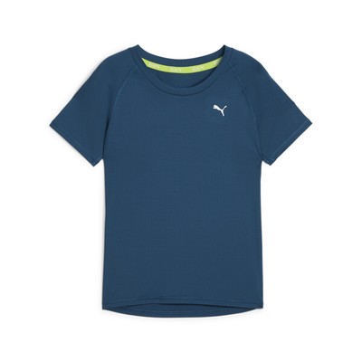 Спортивная футболка Puma Run Cloudspun с круглым вырезом и коротким рукавом, женская синяя повседневная футболка