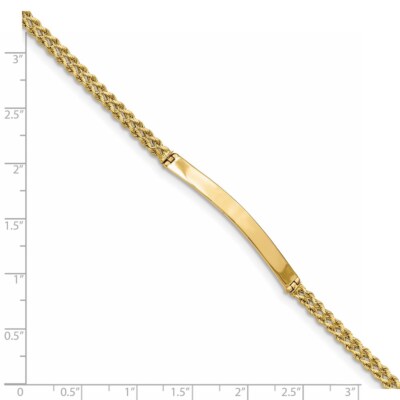 Pre-owned Superdealsforeverything Real 14kt Yellow Gold Two Strand Rope Id Chain Bracelet; 7 Inch; Lobster Clasp