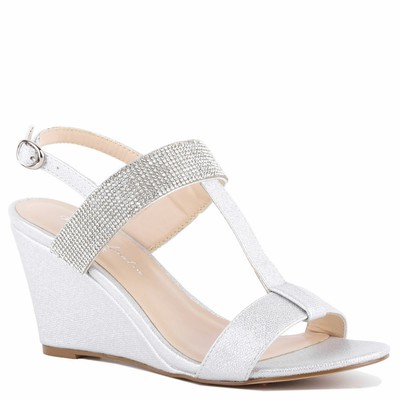 

Женские сандалии Paradox London Jacey 7.5 B(M) US – серебристый, Серебряный
