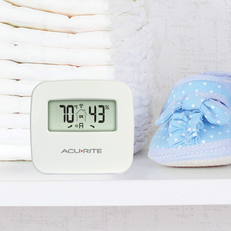 Indoor Temperature & Humidity Station With 3 Sensors Weather Meters by AcuRite