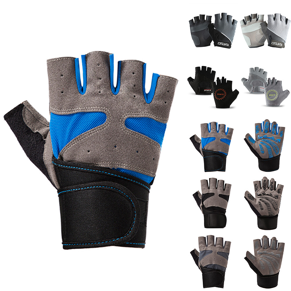 Unisex Adults MTB Road Bike Half Finger Glove Cycling Short 