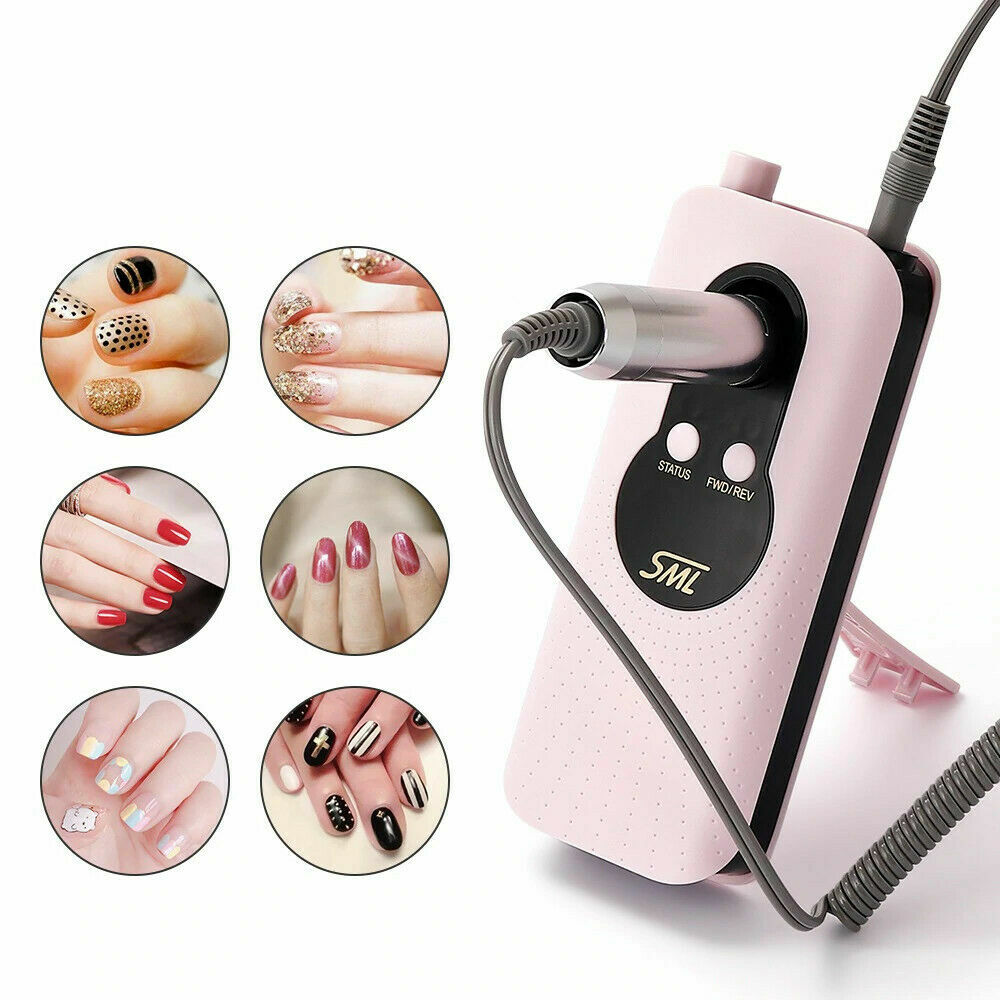 Fresa Unghie Portatile 35000 Giri Ricaricabile Manicure Pedicure Nail M6