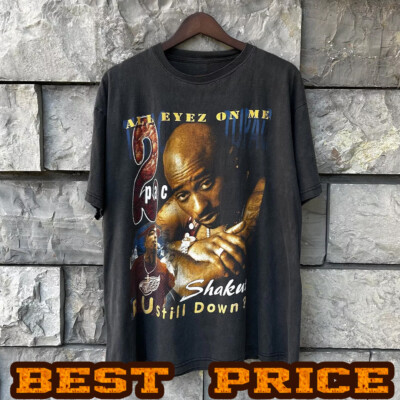 Vintage Tupac Rap Tee 2PAC 90s I Wonder If Heaven Got A Ghetto Rare Memorial VTG