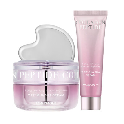 現地購入新品未使用品！TONYMOLY COLLAGEN PEPTIDE セット TONYMOLY] Collagen Peptide V Fit Guasha Cream Special Set