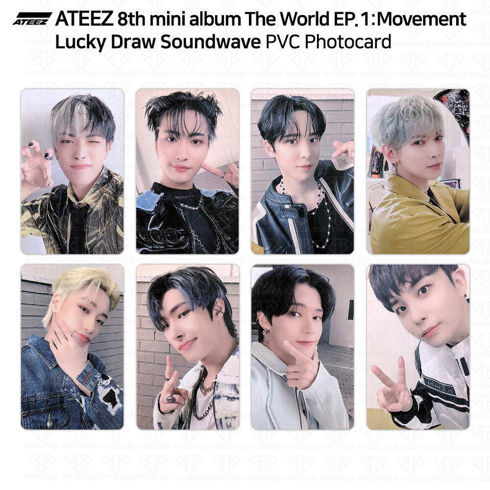 ATEEZ MOVEMENT soundwave トレカ ATEEZ THE WORLD EP.1: MOVEMENT SoundWave POB Official Photo