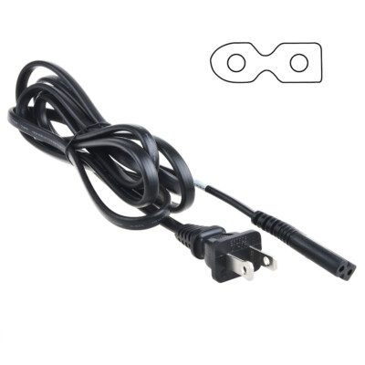 6ft 2-Prong Polarized Power Cord Cable for VIZIO TV E600I-B3 E650i-A2 E500I-B1E