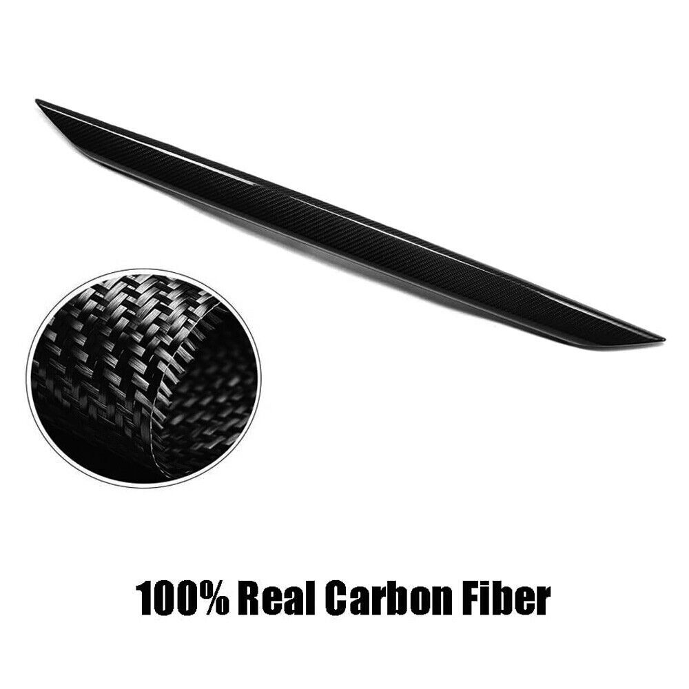 Rear Trunk Lid Gate Edge Cover Trim For 2018-2022 INFINITI Q50 Carbon Fiber