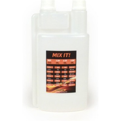 Ölmessbecher Dosierflasche BGM PRO 1000ml mit Dosierkammer (60ml) und zwei Versc