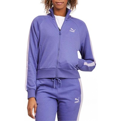 

Puma Iconic T7 Full Zip Track Jacket Женская синяя повседневная спортивная верхняя одежда 53185, Синий, Puma Iconic T7 Full Zip Track Jacket