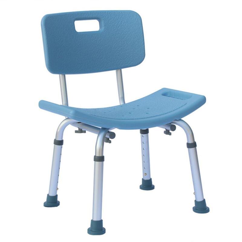 Elderly Bath Tub Shower Chair Pregnant Medical Bench Bathroom Stool Seat Blue