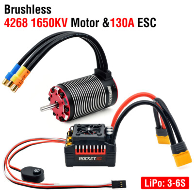 SurpassHobby Rocket-RC Brushless Motor ESC Combo 160A 130A for 1/8 1/7 RC Car