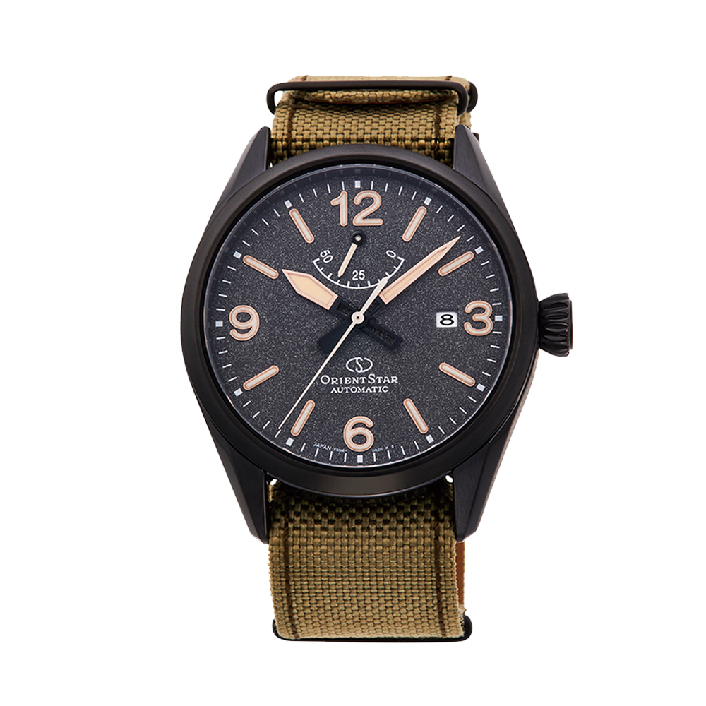 Pre-owned Orient Star Outdoor Sports Mechanical Watch Pri Black Dial Sapphire Au0206b