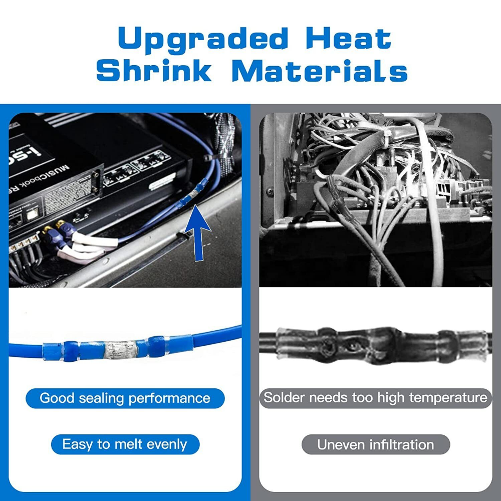 1000/800PCS Solder Seal Connector Waterproof Heat Shrink Terminal Solder Sleeve