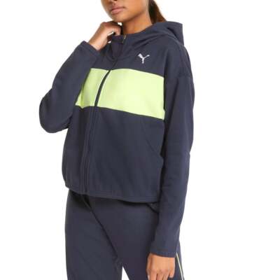 

Puma Modern Sports FullZip Hoodie Женская синяя повседневная верхняя одежда 847106-43, Синий