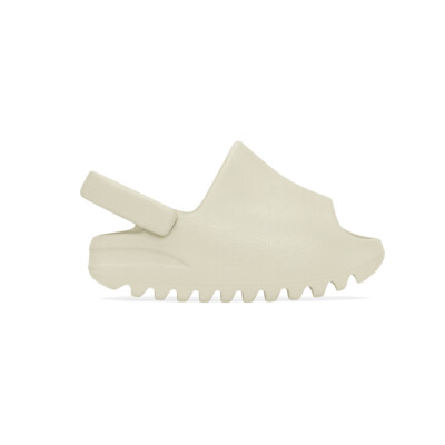 повседневные босоножки adidas Yeezy Slide для маленьких мальчиков белого цвета FZ5899