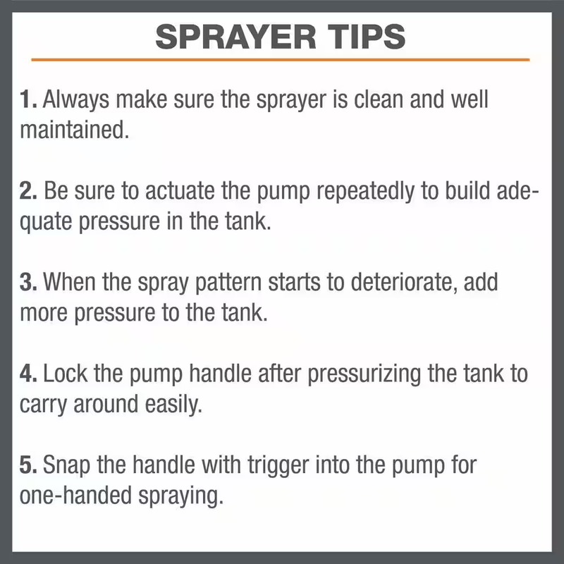 Multi Purpose 2-Gal Lawn and Garden Sprayer Ergonomic Grip Easy Assembly Use