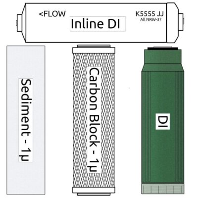 AFK-Psi replacement filter kit aquarium DI, sediment, carbon block, inline DI