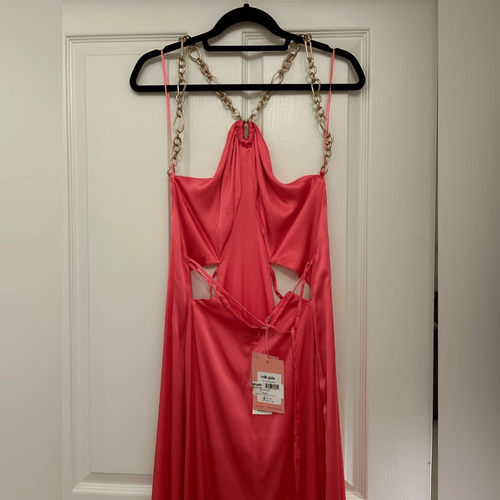 Pre-owned Cult Gaia Althea Silk Blend Gown In Pink