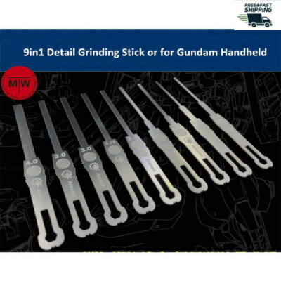 Detail Grinding Stick Model Building Tools for  Handheld Decoration 9in1