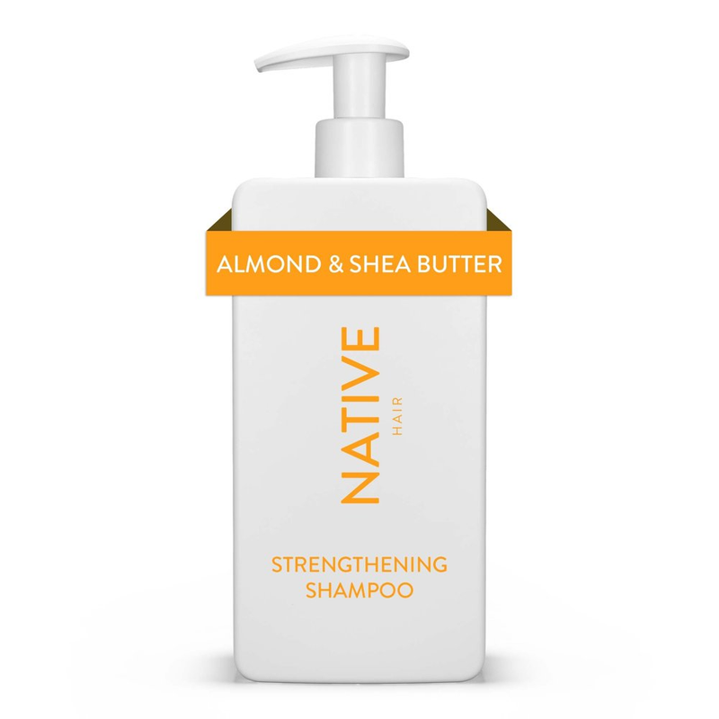 Native Strengthening Shampoo Almond & Shea Butter Sulfate & Paraben Free 16.5 Oz