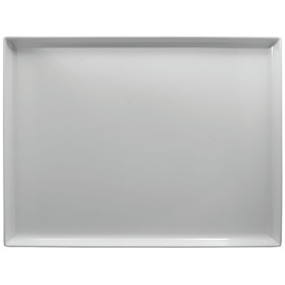 HUBERT White Plastic Display Merchandising Tray Melamine Rectangular - 26'' L x