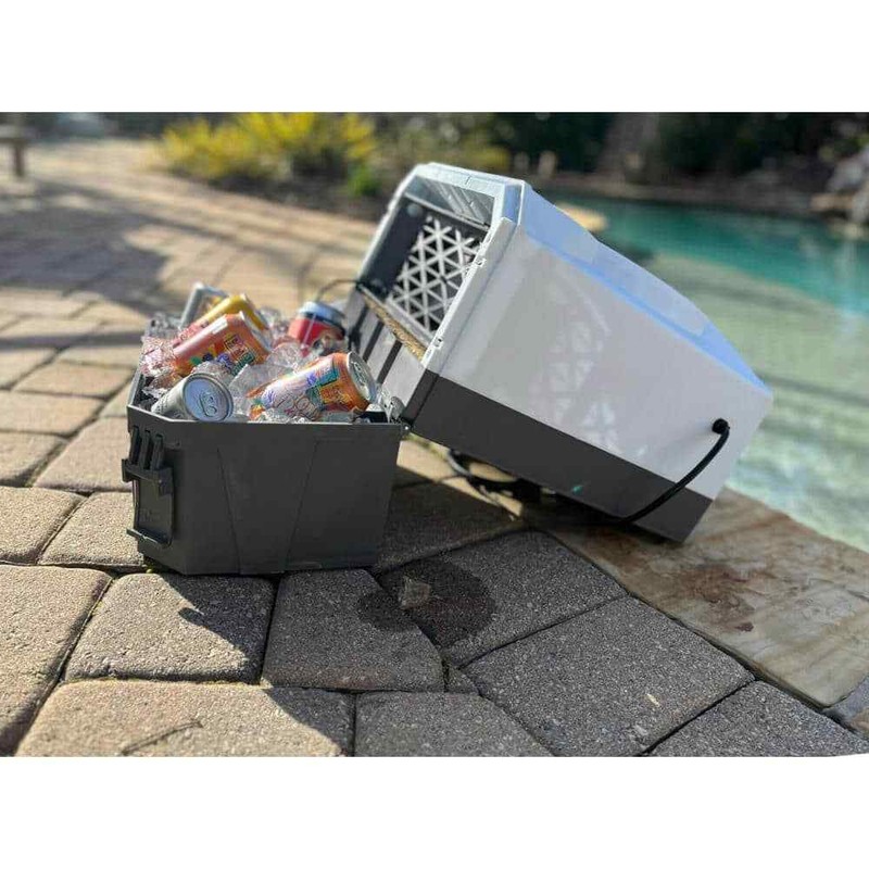 Portable Evaporative Cooler 900 CFM 2-Speed for 350 sq. ft. in Gray Compact