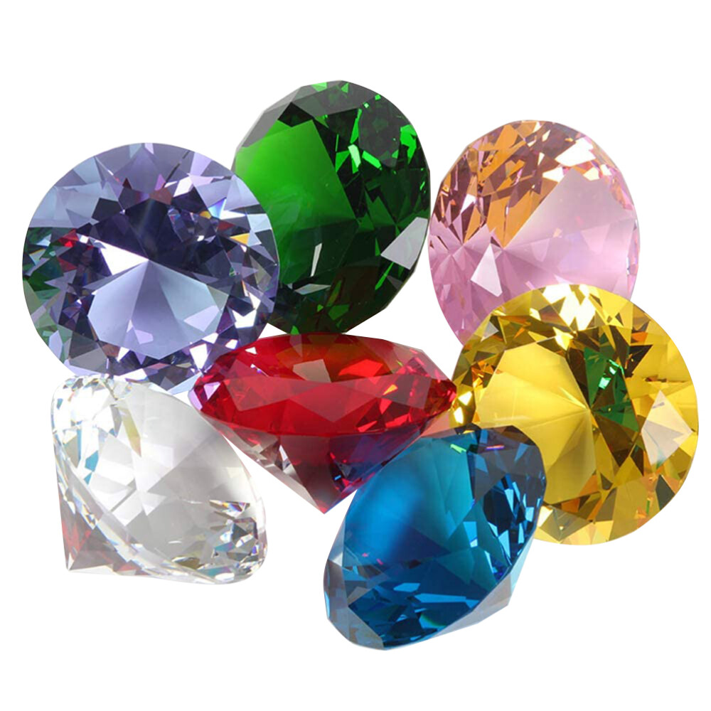 100X Acrylic Pirate Bulk Colored Jewels Gems Faux Diamond Crystals