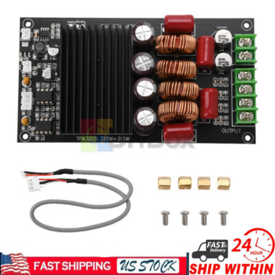 2CH TPA3255 HiFi Amplifier Board 2x300W Class D Stereo Power Amplifier Module US